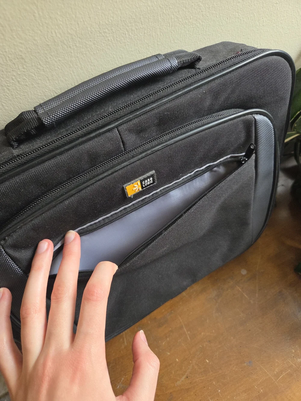 Black Laptop Briefcase Bag - Compact Professional Carry